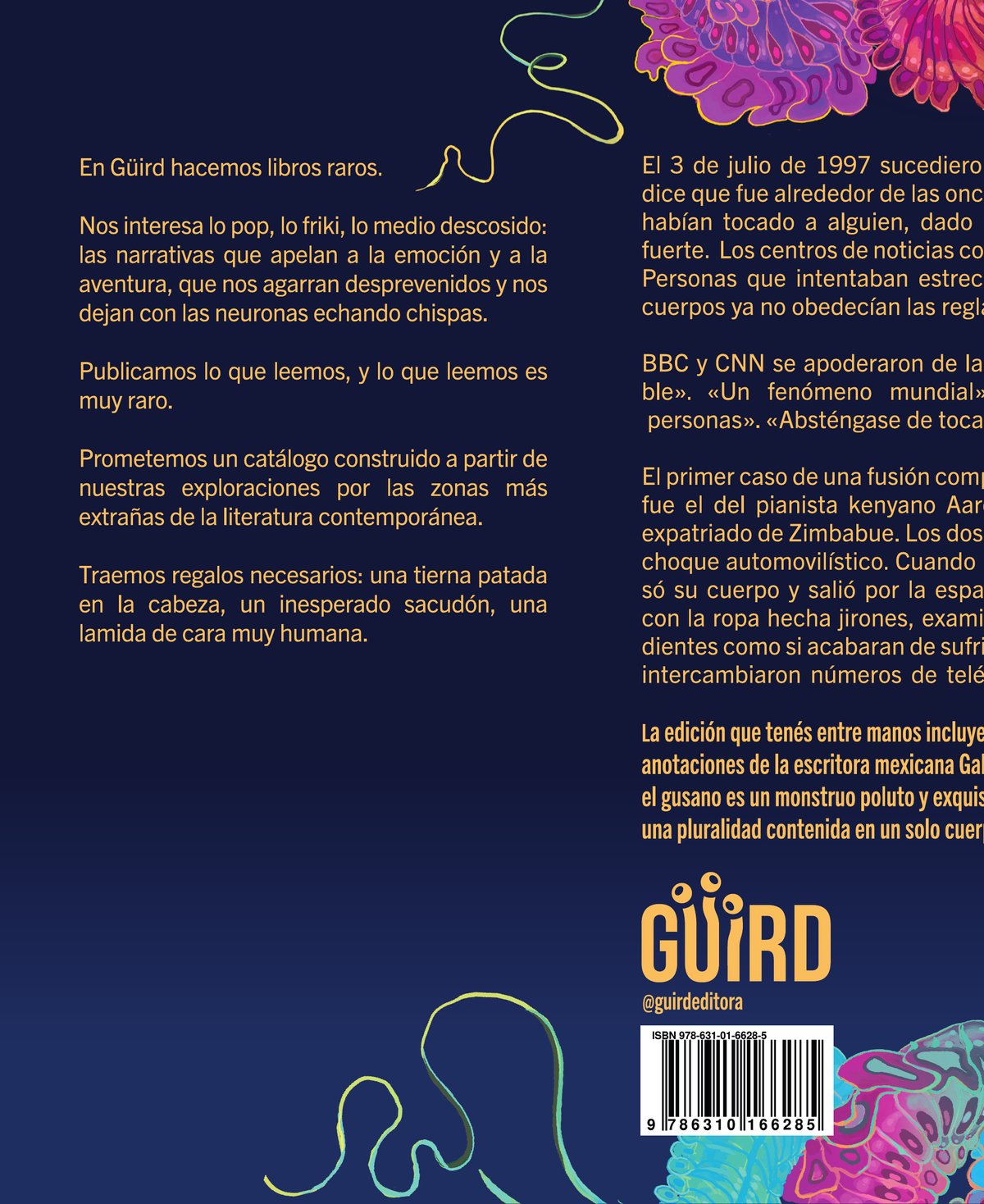 Contratapa de El Gusano
