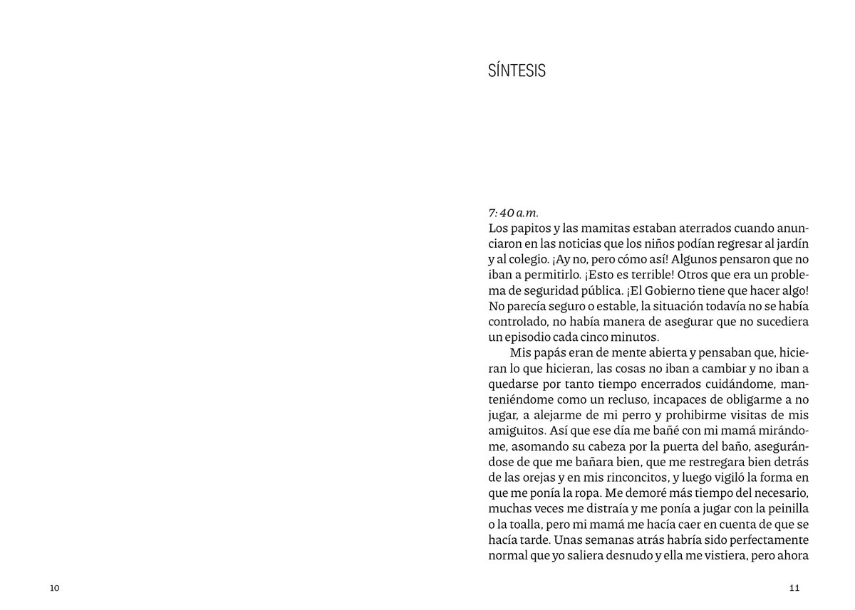 Página interior, capítulo Síntesis